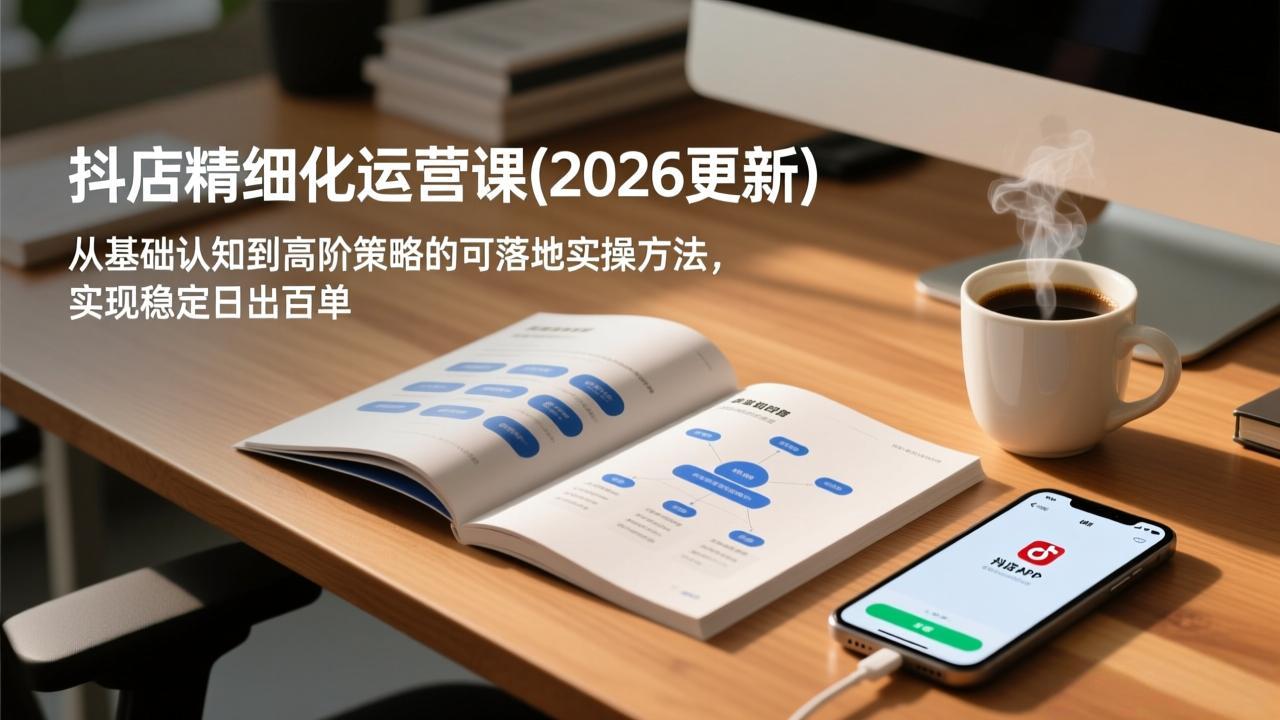 抖店精细化运营课(2026更新-百创网