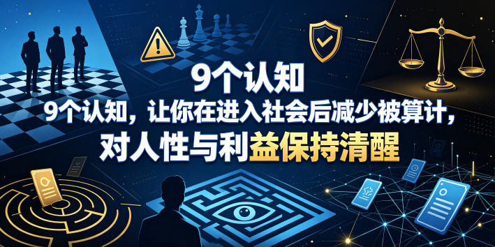 付费文章：9个认知，让你在进入社会后减少被算计，对人性与利益保持清醒-百盟网