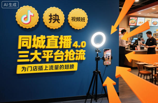 同城直播实操班4.0，三大平台抢流，为门店插上流量的翅膀-百创网