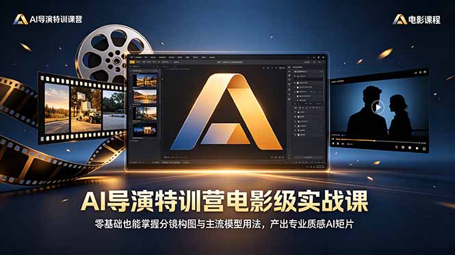 AI导演特训营电影级实战课，零基础也能掌握分镜构图与主流模型用法，产出专业质感AI短片-百盟网