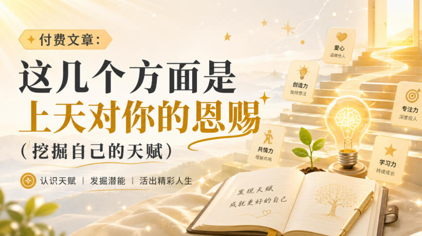 付费文章：这几个方面是上天对你的恩赐(挖掘自己的天赋)-百盟网