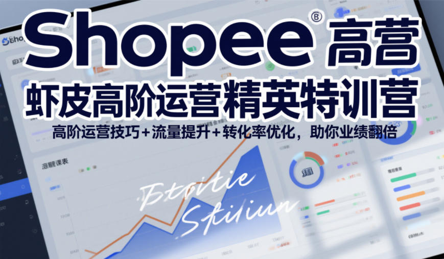 Shopee虾皮高阶运营精英特训营，高阶运营技巧+流量提升+转化率优化，助你业绩翻倍(更新26年5月)-百盟网
