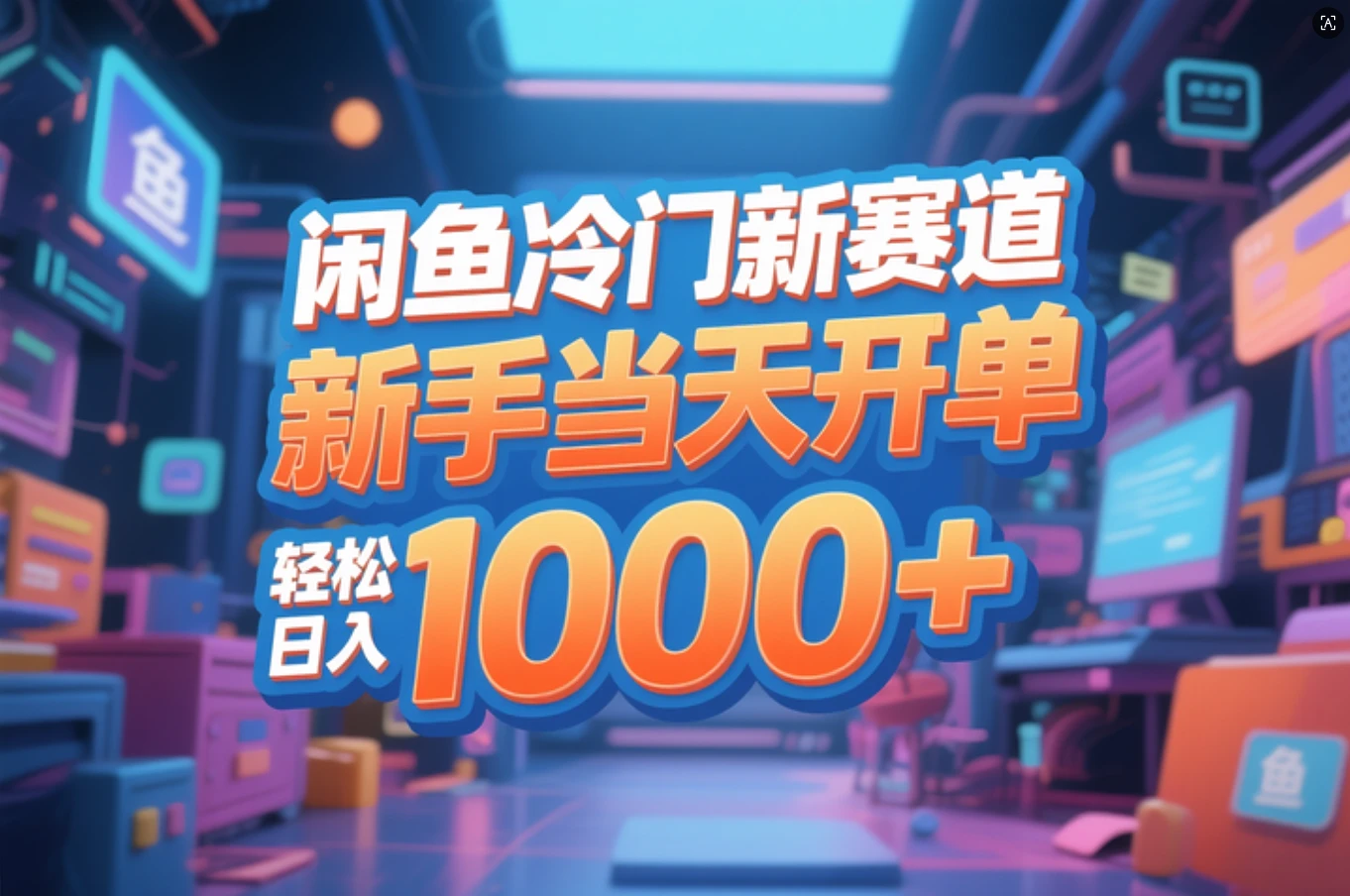 闲鱼冷门新赛道,新手当天开单,轻松日入1000+-百创网