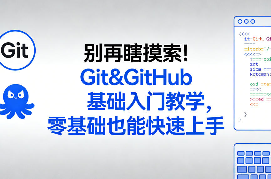 别再瞎摸索！Git&GitHub基础入门教学，零基础也能快速上手-百盟网
