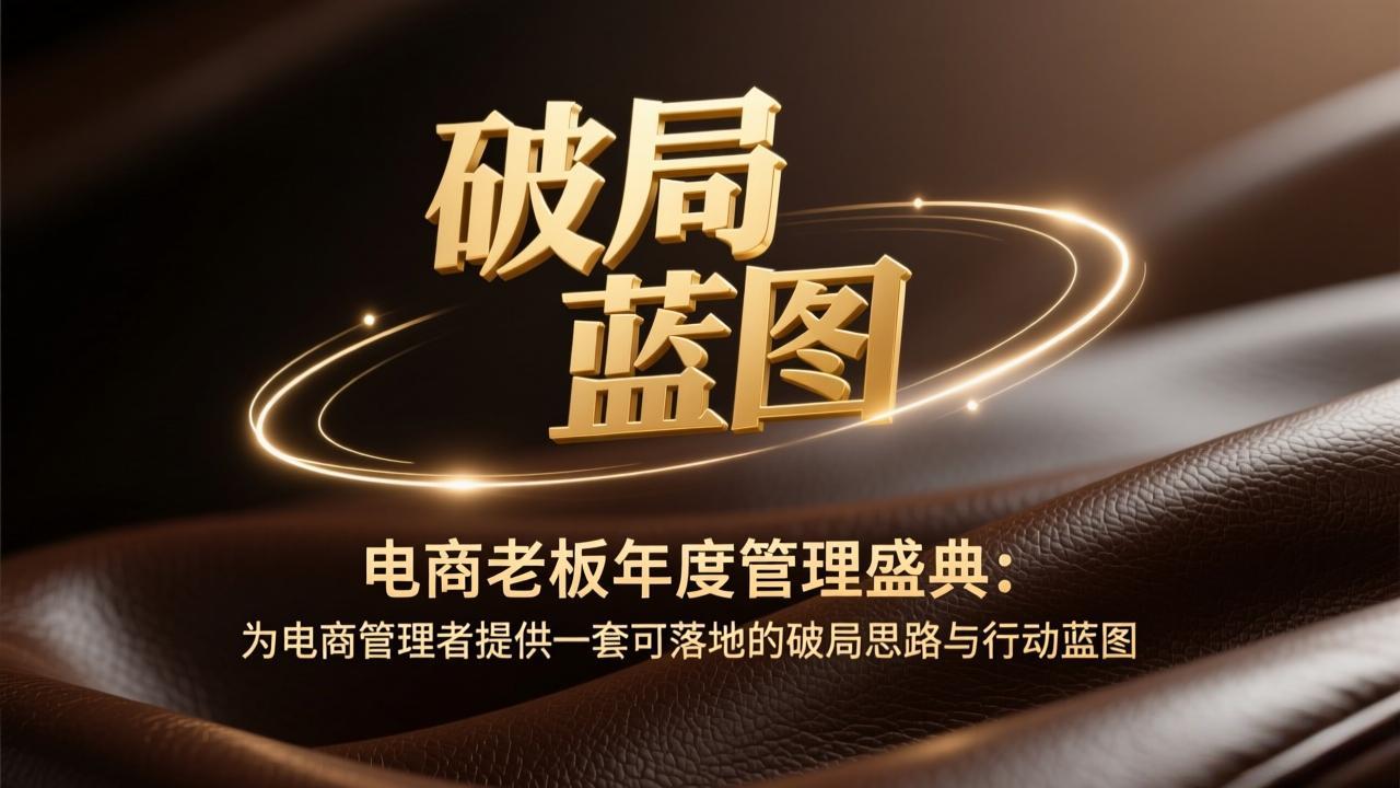 电商老板年度管理盛典：为电商管理者提供一套可落地的破局思路与行动蓝图-百盟网