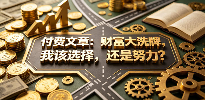 付费文章：财富大洗牌，我该选择，还是努力？-百盟网