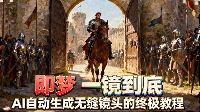 即梦AI一镜到底终极教程，智能补帧+运镜技巧，AI自动生成无缝丝滑长镜头高效出片-百盟网