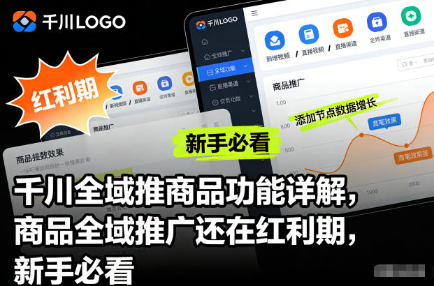 千川全域推商品功能详解,商品全域推广还在红利期,新手必看-百创网