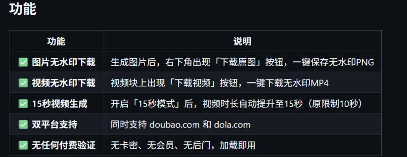 豆包生成15秒视频——浏览器插件，开源免费，纯净无验证，无需任何激活码-百盟网
