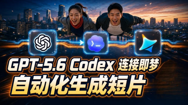 GPT-5.6×Codex&即梦联动实战｜Seedance2.0mini赋能｜AI剧情短片自动生成拼接导出全流程教学-百盟网