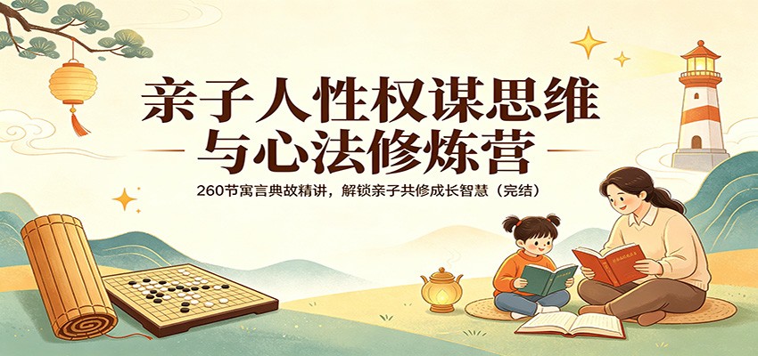 亲子人性权谋思维与心法修炼营：260节寓言典故精讲，解锁亲子共修成长智慧(完结)-百盟网