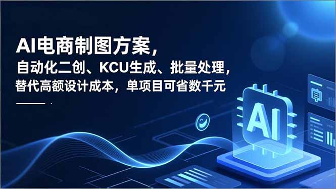 AI电商制图方案，自动化二创、SKU生成、批量处理，替代高额设计成本，单项目可省数千元-百创网
