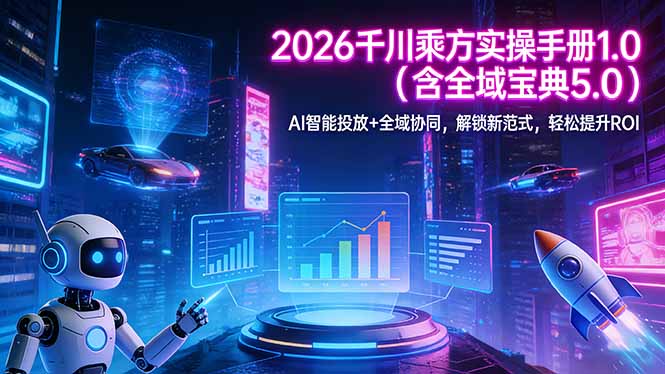 2026 千川乘方实操手册 1.0(含全域宝典 5.0-百盟网