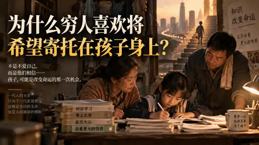 某社群精品文章：为什么穷人喜欢将希望寄托在孩子身上？-百盟网