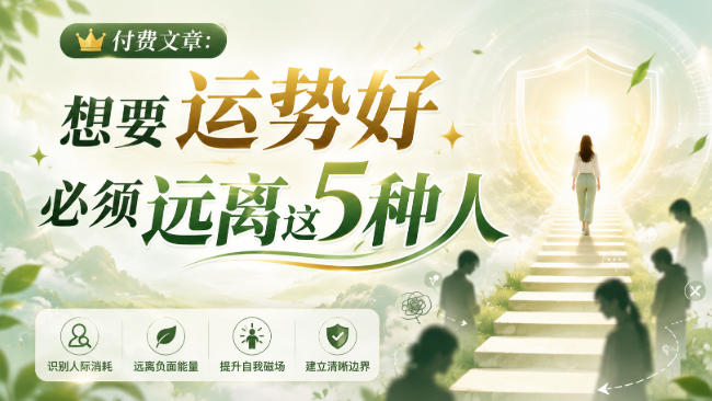 付费文章：想要运势好，必须远离这5种人-百盟网