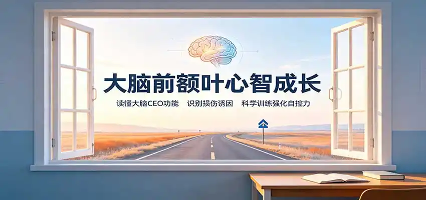 大脑前额叶心智成长：读懂大脑CEO功能，识别损伤诱因，科学训练强化自控力-百盟网