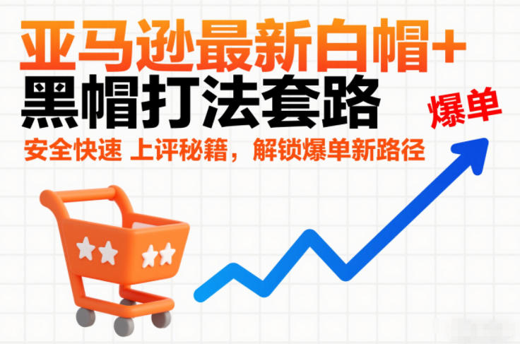亚马逊最新白帽+黑帽打法套路，安全快速上评秘籍，解锁爆单新路径-百创网