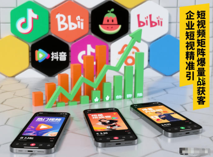 企业短视频精准引流矩阵获客，短视频矩阵爆量战法-百创网