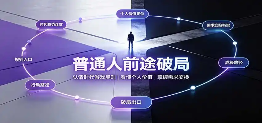 普通人前途破局:认清时代游戏规则,看懂个人价值,掌握需求交换-百盟网