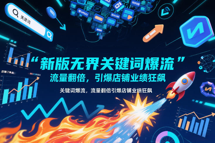新版无界关键词爆流，流量翻倍，引爆店铺业绩狂飙-百创网