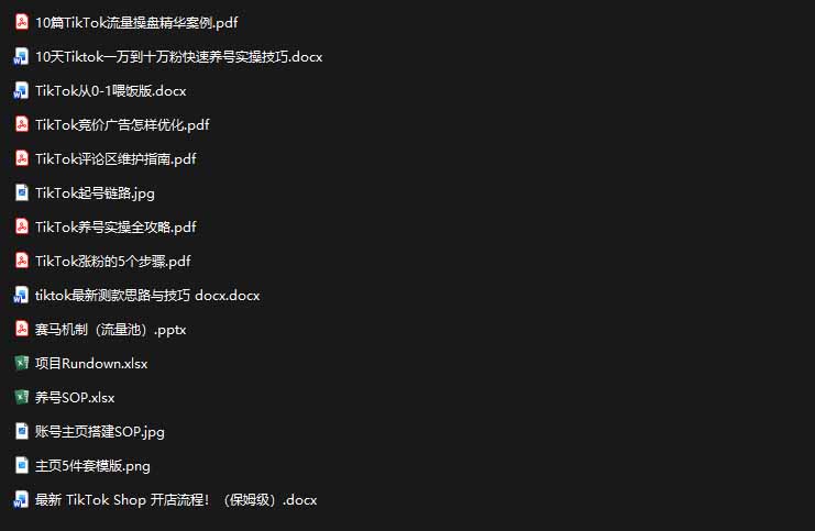 2026TikTok海外掘金实战课——养号SOP+爆款公式+选品测款+广告投流+Shop开店，跑通海外运营全链路-百盟网