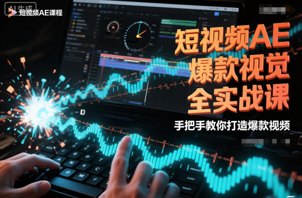 短视频AE爆款视觉全实战课，手把手教你打造爆款视频-百创网