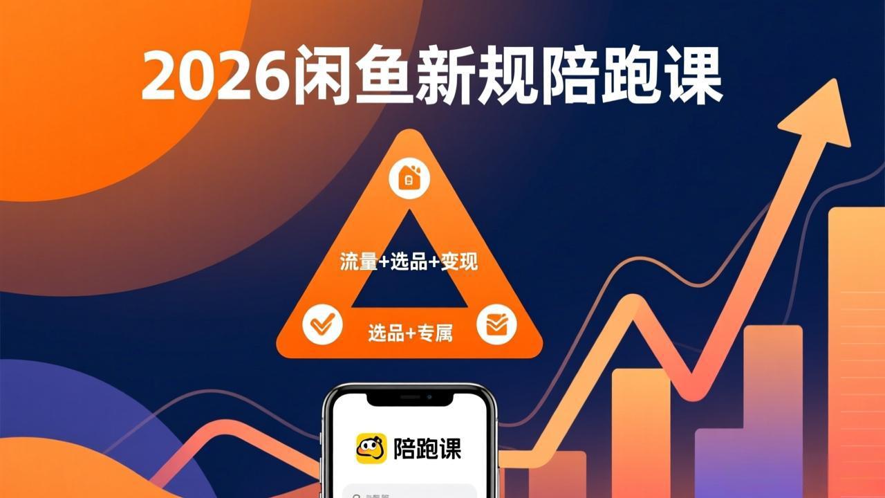 2026闲鱼高阶陪跑课全新上线，带你吃透新规玩转选品流量，从零搭建稳定变现盈利体系-百盟网
