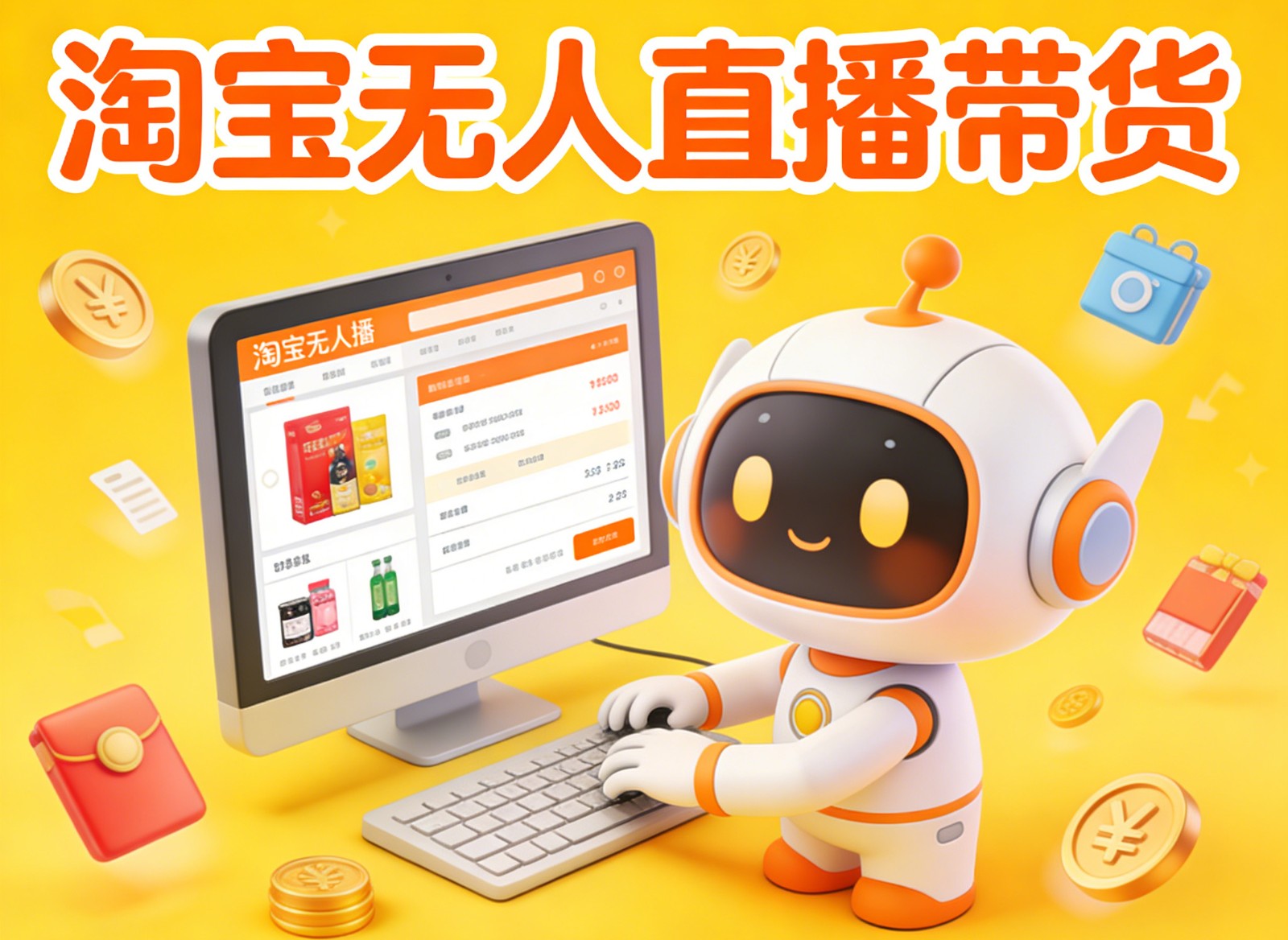 淘宝无人直播带货，24小时自动卖货，月佣金1W+，不违规不封号，不用露脸-百创网