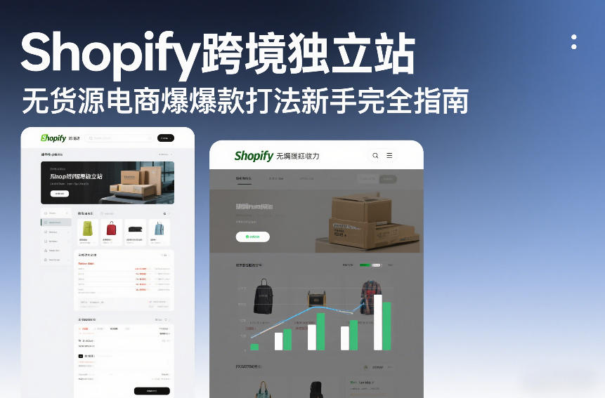 Shopify跨境独立站无货源电商爆款打法新手完全指南-百创网