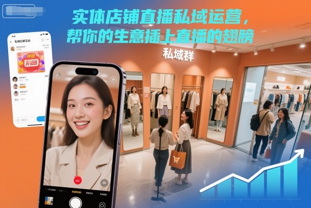 实体店铺直播私域运营，帮你的生意插上直播的翅膀-百创网