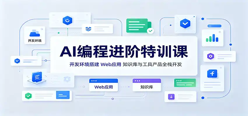 AI编程进阶特训课：开发环境搭建，Web应用、知识库与工具产品全栈开发-百盟网