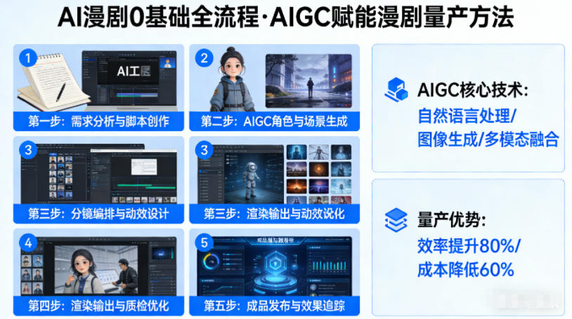 AI漫剧0基础全流程,快速掌握AIGC赋能的漫剧量产方法-百盟网