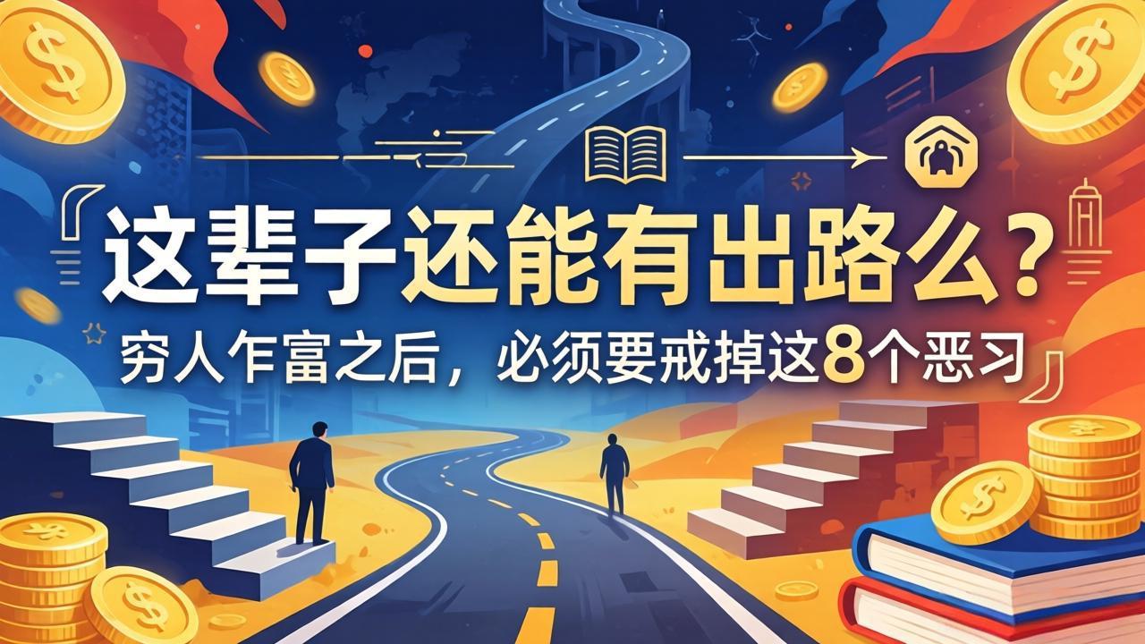 关于人生两篇付费文章【这辈子还能有出路么？】【穷人乍富之后，必须要戒掉这8个恶习】-百盟网