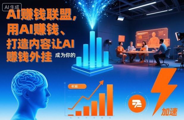 AI賺钱联盟，用AI賺钱、打造内容让AI成为你的賺钱外挂-百创网