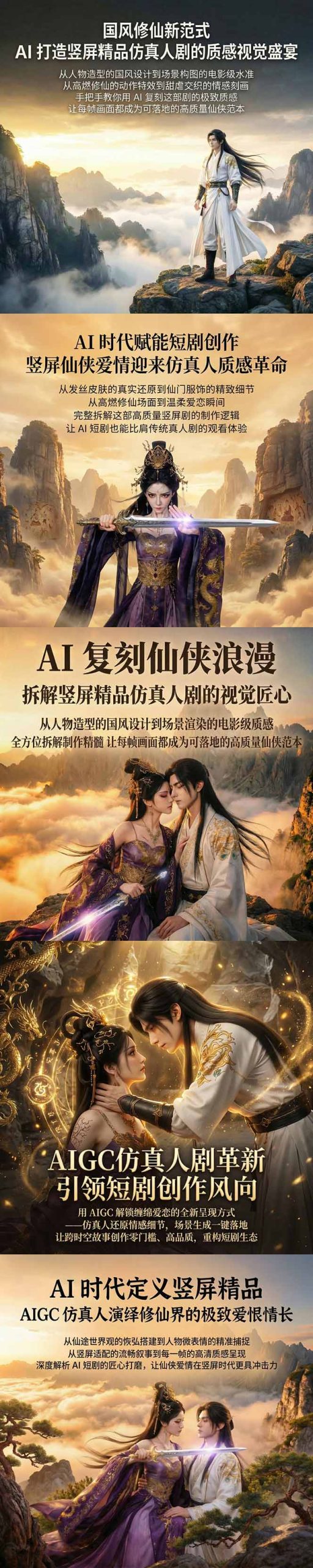 AIGC 仿真人短剧创作革新，解锁仙侠爱恋全新呈现，一键出高质场景，零门槛打造爆款剧集-百盟网