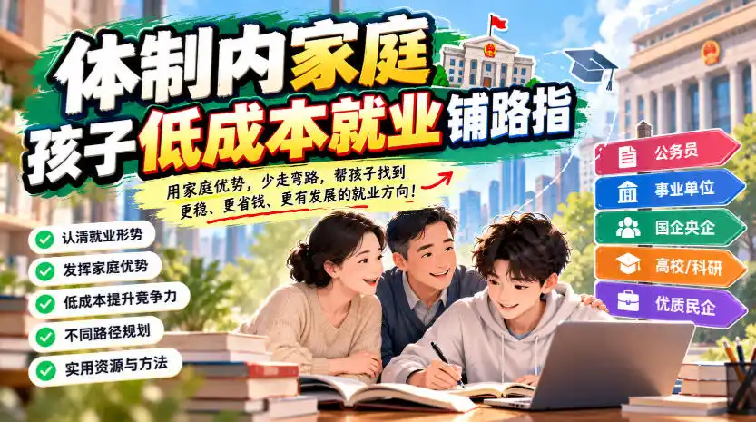 某公众号付费文章：体制内家庭，孩子低成本就业铺路指-百盟网