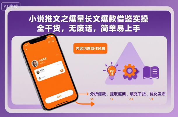 小说推文之爆量长文爆款借鉴实操，全干货，无废话，简单易上手-百创网