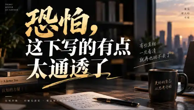 灏泽叔最新付费文章：恐怕，这下写的有点太通透了-百盟网