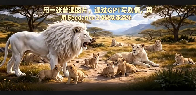 用一张普通图片，通过GPT写剧情，再用Seedance 2.0做动态演绎，居然能生成迪士尼风格搞笑动画-百盟网