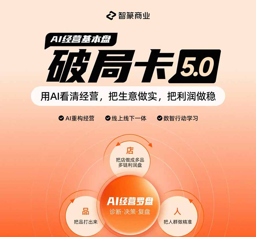 淘宝天猫2026破局卡5.0：AI重构经营+线上线下一体化，用数据看清生意并搭建稳定利润基本盘-百盟网