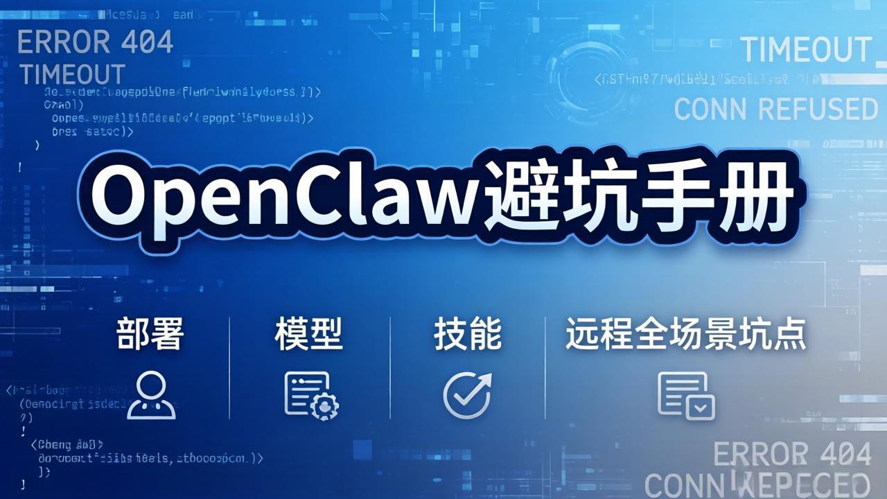 OpenClaw避坑手册：部署+模型+技能+远程全场景坑点，一次性给你说全，少走弯路-百盟网