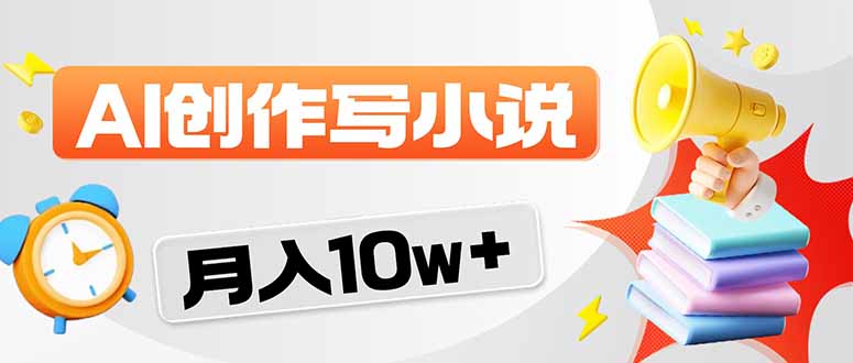 2026风口项目AI写小说 轻松实现月入10w+-百盟网