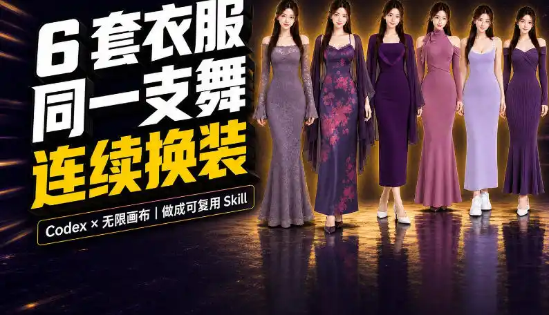 同一支舞，6套衣服按顺序切换：我把服装换装视频做成了一个Skill-百盟网