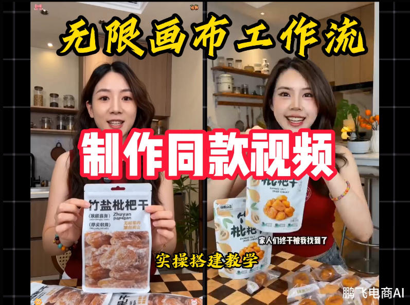无限画布工作流一键复刻爆款带货视频，实操搭建，操作简单-百盟网