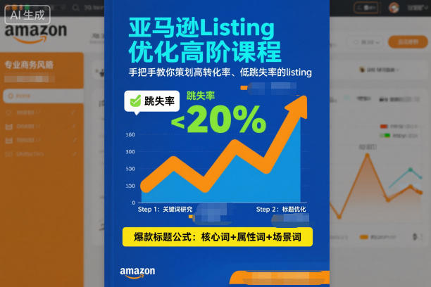 亚马逊Listing优化高阶课程，手把手教你策划高转化率、低跳失率的listing-百创网