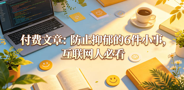 付费文章：防止抑郁的6件小事，互联网人必看！-百盟网