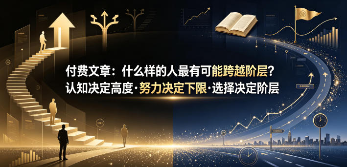 付费文章:什么样的人最有可能跨越阶层?认知决定高度·努力决定下限·选择决定阶层-百盟网