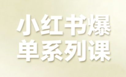 小红书爆单系列课，聚焦小红书电商全链路增长(更新)-百创网