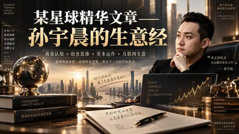 某星球精华文章——孙宇晨的生意经-百盟网