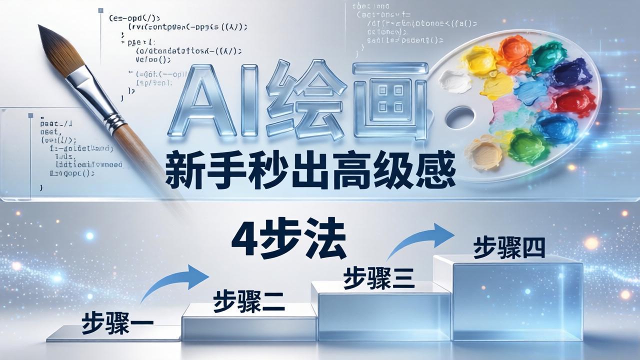 AI绘画入门别再硬磕了！即梦4步法：万能提示词公式+BRTR框架，新手秒出高级感-百盟网